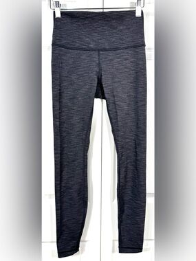 Lululemon Wunder Under High Rise Leggings Heathered Dark Gray Size 4